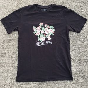 Forever alone Roses graphic tee from pacsun